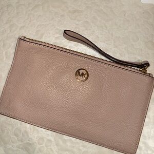 Michael Kors Pebbled Leather Wristlet